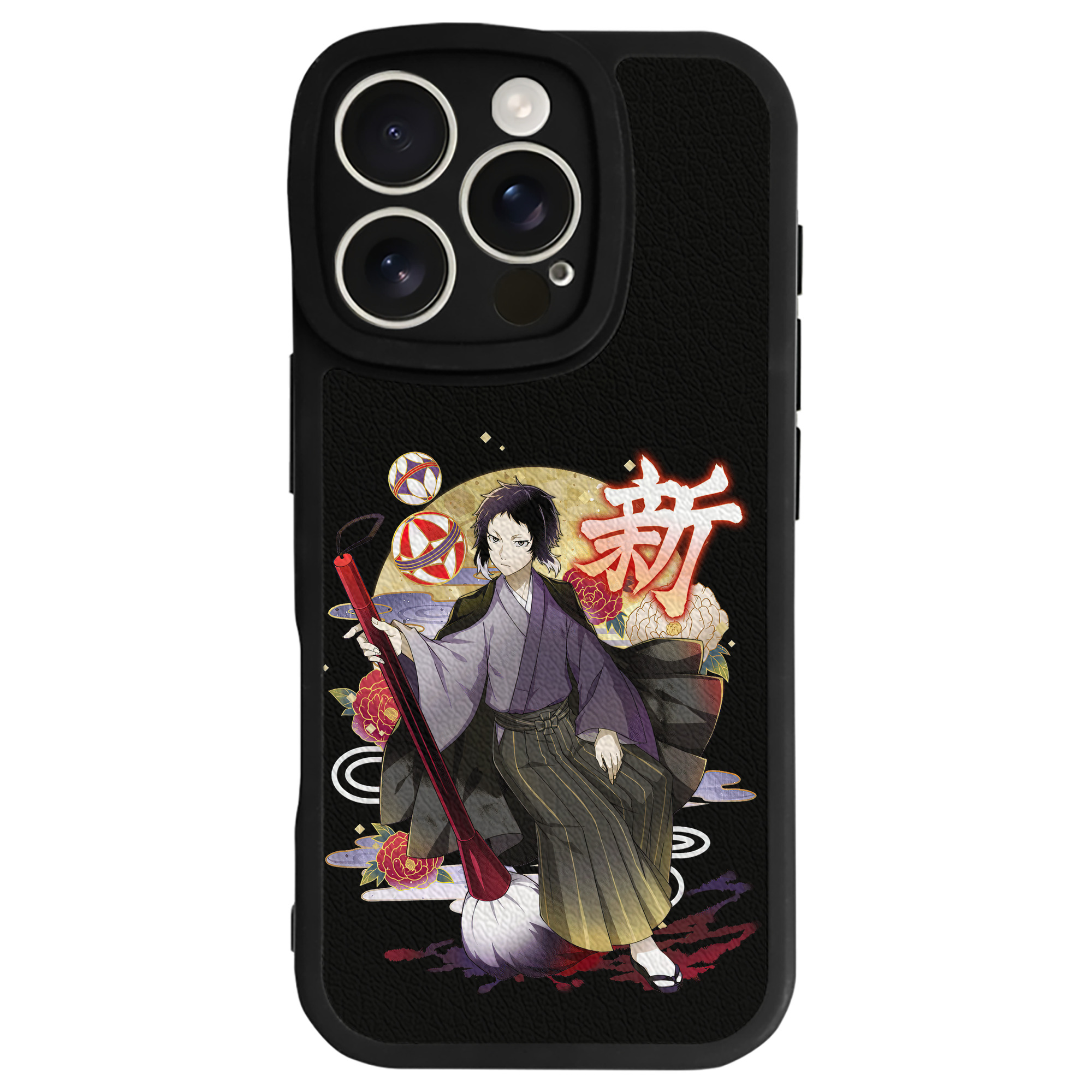 （画像用） 文豪ストレイドッグス Bungo Stray Dogs 【iPhone 16シリーズ対応】シリコンスマホケース（レザー調） 材質：シリコン